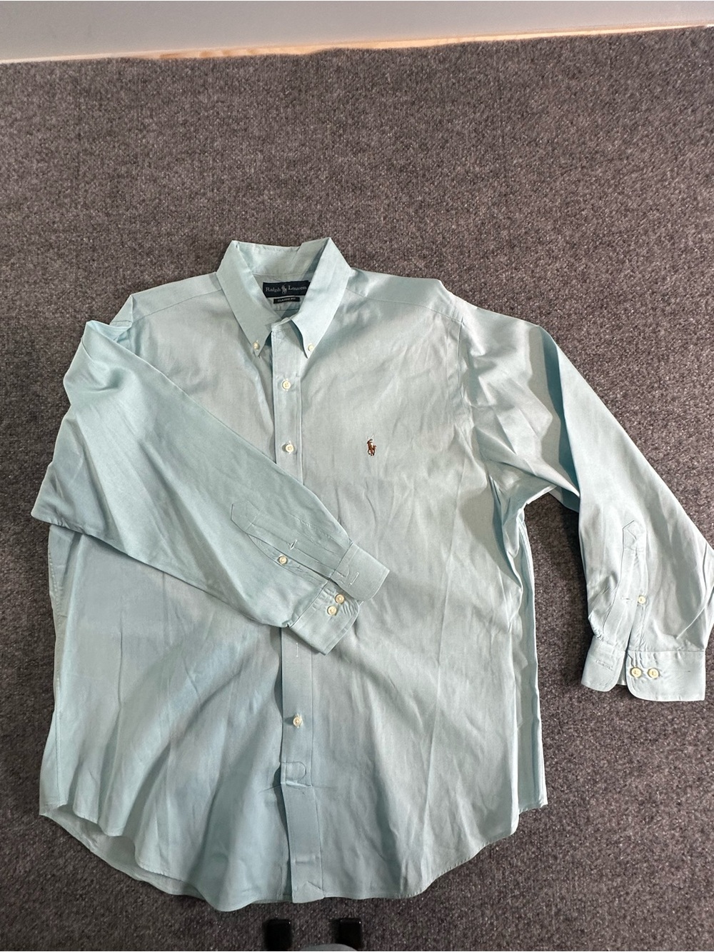 Polo by Ralph Lauren Light Mint Button-Down Dress Shirt